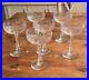 Set of 6 VTG Rock Sharpe Atlantis Cut Crystal Cocktail Glasses 5 3/4