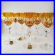 Set of 6 Vintage Bleikristall Cut Crystal Color Cordial Glass New