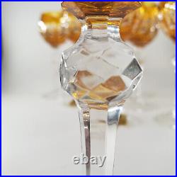 Set of 6 Vintage Bleikristall Cut Crystal Color Cordial Glass New