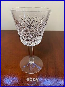 Set of 6 Vintage WATERFORD CRYSTAL Alana 5.75-inch Claret Wine Glasses IRELAND