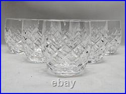 Set of 6 Vintage WATERFORD Crystal 9oz Powerscourt Old Fasioned Tumblers 3 1/2