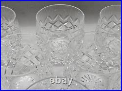 Set of 6 Vintage WATERFORD Crystal 9oz Powerscourt Old Fasioned Tumblers 3 1/2