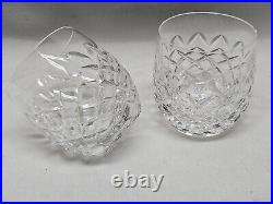 Set of 6 Vintage WATERFORD Crystal 9oz Powerscourt Old Fasioned Tumblers 3 1/2