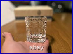 Set of 6 Vintage WATERFORD Crystal 9oz Powerscourt Tumblers IN BOX Whiskey