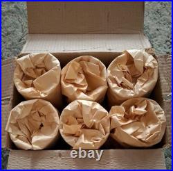 Set of 6 Vintage Waterford LISMORE Crystal Water Goblets Never Used. New In BOX