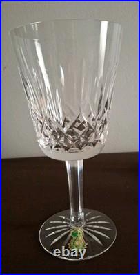 Set of 6 Vintage Waterford LISMORE Crystal Water Goblets Never Used. New In BOX