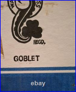 Set of 6 Vintage Waterford LISMORE Crystal Water Goblets Never Used. New In BOX