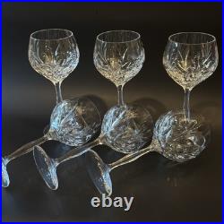Set of 6 Water Goblets /Glasses 7-5/8, Signed Noritake Rothschild cut crystal