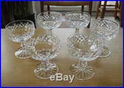 Set of 6 Waterford Crystal Boyne Champagne Coupes/Saucers 4 1/4(11cms)