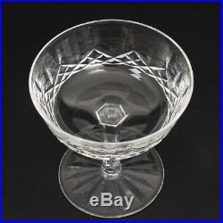 Set of 6 Waterford Crystal Lismore Champagne Coupe Glasses 4-1/8 Tall Sherbet