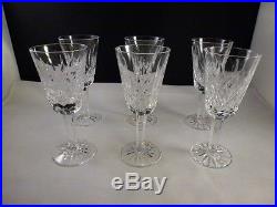 Set of 6 Waterford Crystal Lismore Sherry Glasses 5-1/8 Excellent MINT
