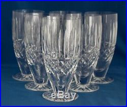 Set of 6 Waterford Crystal Maeve Iced Tea Glasses 6 3/8 Ireland MINT