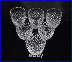 Set of 6 Waterford Crystal Powerscourt Old Fashioned Glasses 3.5H Mint