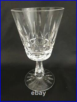 Set of 6 Waterford Cut Crystal ROSSLARE Water Goblets Glasses Glassware Signed