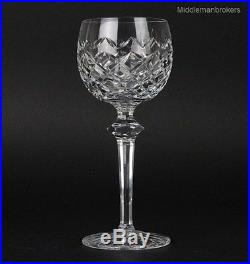 Set of 6 Waterford Deep Cut Irish Crystal POWERSCOURT 7.5 Wine Hock Glasses RAR