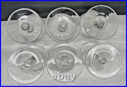 Set of 6 Wildlife Etched Glass Crystal Wine Glasses 12oz Pedestal Stem Vintage Set of 6 Wildlife Etched Glass Crystal Wine Glasses 12oz Pedestal Stem Vintage