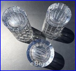 Set of 7 Christofle Crystal Double Old Fashioned Rocks Glasses Iriana Tumbler