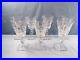 Set of 7 Hawkes Clear Cut Glass WEXFORD Water Goblets