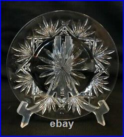 Set of 7 Marquis Waterford BROOKSIDE Crystal Glass 8Luncheon/Dessert Plates