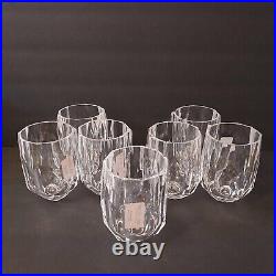 Set of 7 RACHEL ZOE Acrylic Clear Crystal Wine Tumblers Glasses 6oz BPA Free NEW