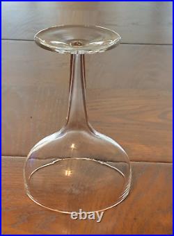 Set of 7 Vintage Clear Crystal 9 oz. Hollow Stem Champagne Glasses