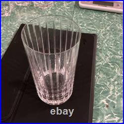 Set of 8 Clear Crystal Vertical Cut Pattern Round 12oz 5.5in