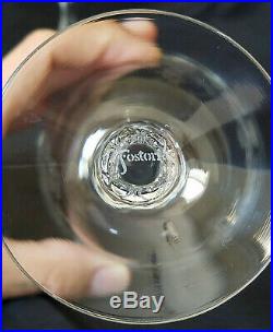 Set of 8 Fostoria NAVARRE Crystal Wine Goblet Glasses 6 1/2 Signed