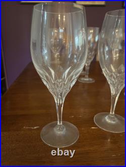 Set of 8 Gorham Crystal Diamond Clear Iced Tea Glasses Discontinued