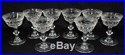 Set of (8) Hawkes Champagne Clear Cut Glass Fine Crystal 5 Sherbet Stems 2411