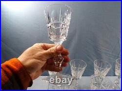 Set of 8 Hawkes Clear Cut Glass WEXFORD Wine Goblets