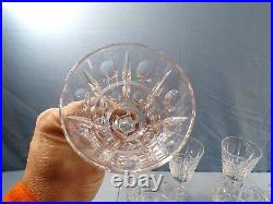 Set of 8 Hawkes Clear Cut Glass WEXFORD Wine Goblets