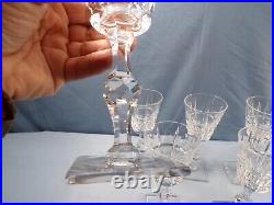 Set of 8 Hawkes Clear Cut Glass WEXFORD Wine Goblets