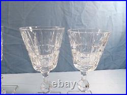 Set of 8 Hawkes Clear Cut Glass WEXFORD Wine Goblets