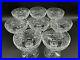 Set of 8 High Quality Cut Crystal Champagne/Sorbet Stems Glasses Czech