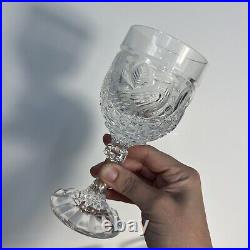 Set of 8 Hofbauer The Byrdes Collection Crystal 6 1/2 Wine Goblets Glasses EUC