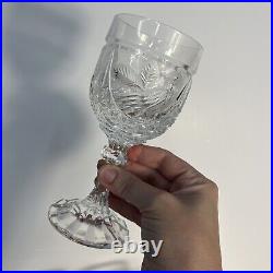 Set of 8 Hofbauer The Byrdes Collection Crystal 6 1/2 Wine Goblets Glasses EUC