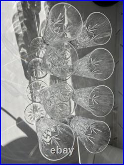 Set of 8 LENOX Crystal Charleston Champagne Fluted Glass 81/2 Vintage 5 oz