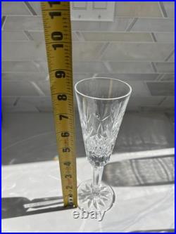 Set of 8 LENOX Crystal Charleston Champagne Fluted Glass 81/2 Vintage 5 oz