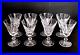 Set of 8 WATERFORD EILEEN 5 White Wine Glasses Cut Crystal Stemware Water