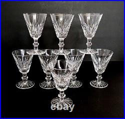 Set of 8 WATERFORD EILEEN 5 White Wine Glasses Cut Crystal Stemware Water