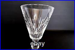 Set of 8 WATERFORD EILEEN 5 White Wine Glasses Cut Crystal Stemware Water