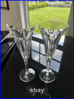 Set of 8 Waterford Champagne Toasting Flutes Millennium Collection (SEE VIDEO)