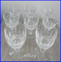 Set of 8 Waterford Crystal Colleen 5 1/4 Water Goblets Glasses- Excellent