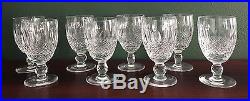 Set of 8 Waterford Crystal Colleen Pattern Claret Wine Glasses 4.75