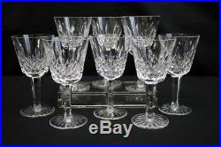 Set of 8 Waterford Crystal Lismore 5 7/8 Wine Glasses / Water Goblets MINT
