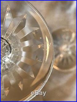 Set of 8 Waterford Crystal Lismore White Wine Glasses