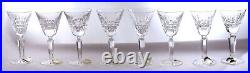 Set of 8 Waterford Glenmore Cordial Cut Crystal Stemware