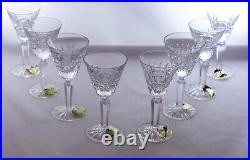 Set of 8 Waterford Glenmore Cordial Cut Crystal Stemware