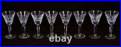 Set of 8 Waterford Glenmore Cordial Cut Crystal Stemware