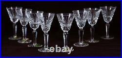 Set of 8 Waterford Glenmore Cordial Cut Crystal Stemware